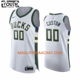 Maillot NBA Milwaukee Bucks Personnalisable Nike 2019-20 Association Edition Swingman - Enfant